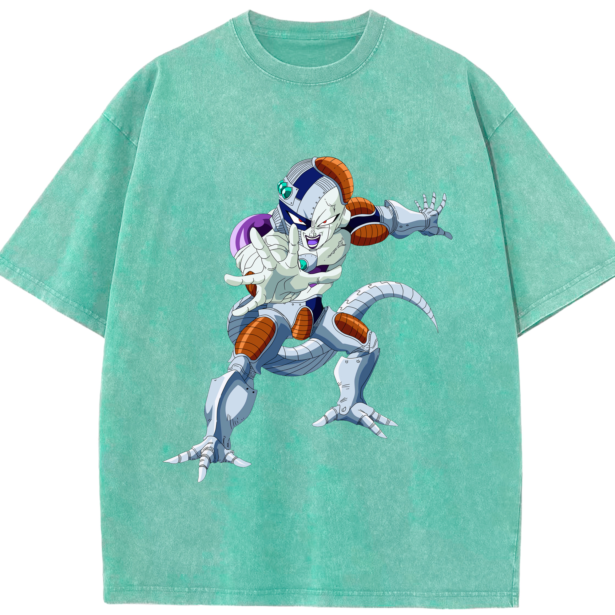 （画像用） ドラゴンボール フリーザ DRAGON BALL Frieza 綿100% ヴィンテージ風 半袖Tシャツ（フロントプリント）